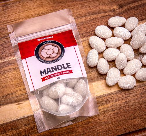 E-shop Mandle Biela čokoláda & Kokos 75g