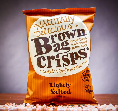 E-shop Chrumkavé, jemne solené a ručne vyrábané Brown Bag Crisps 40 g
