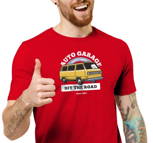 E-shop Pánske tričko s potlačou "Auto Garage"