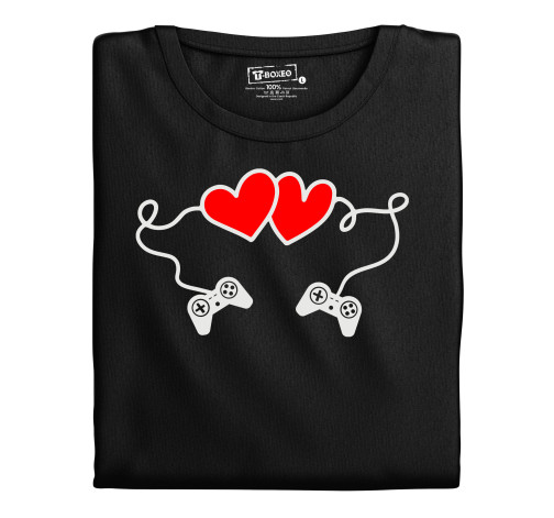E-shop Dámske tričko s potlačou "Gamer láska"