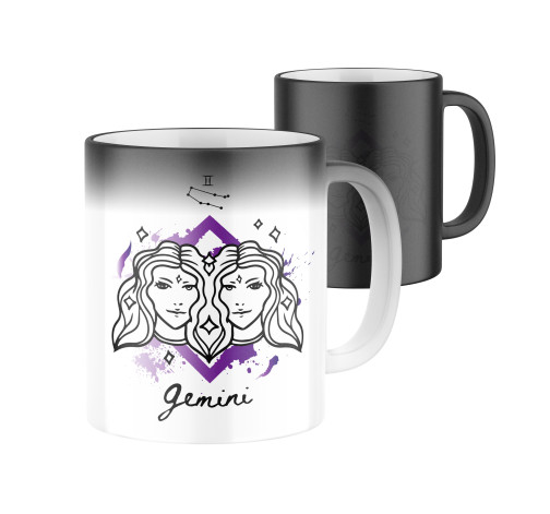 E-shop Magický keramický hrnček s potlačou znamenia Blíženci
