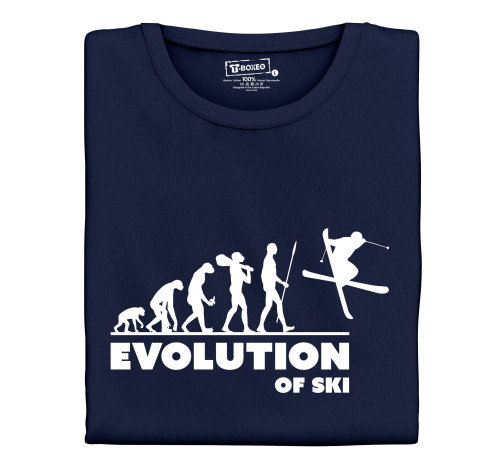 E-shop Pánske tričko s potlačou "Evolution of Ski"
