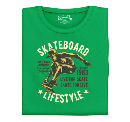 E-shop Pánske tričko s potlačou "Skateboard lifestyle"