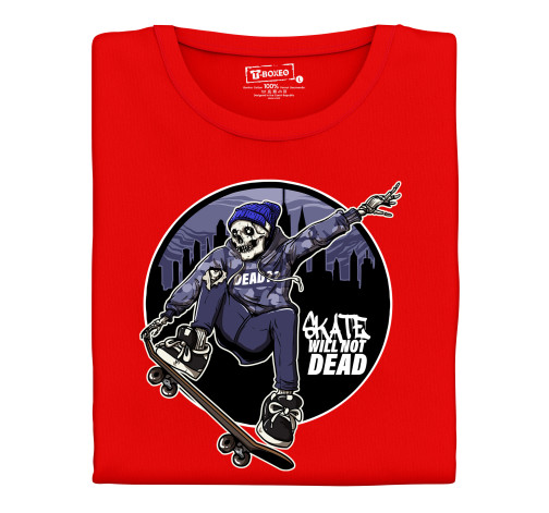 E-shop Pánske tričko s potlačou "Skate Will Not Dead"