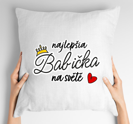 E-shop Vankúš s potlačou Najlepšia babička na svete