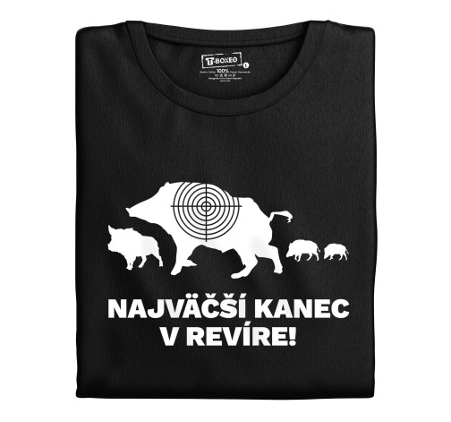 E-shop Pánske tričko s potlačou "Najväčší kanec v revíre!"