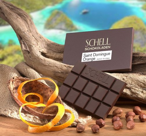 E-shop Horká čokoláda s kandizovanou pomarančovou kôrou 50 g