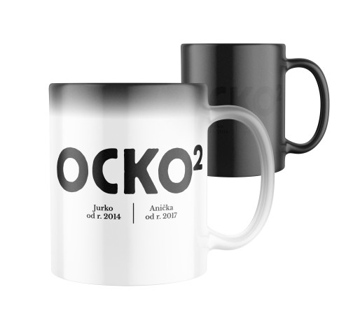 E-shop Magický keramický hrnček s potlačou Ocko na 2