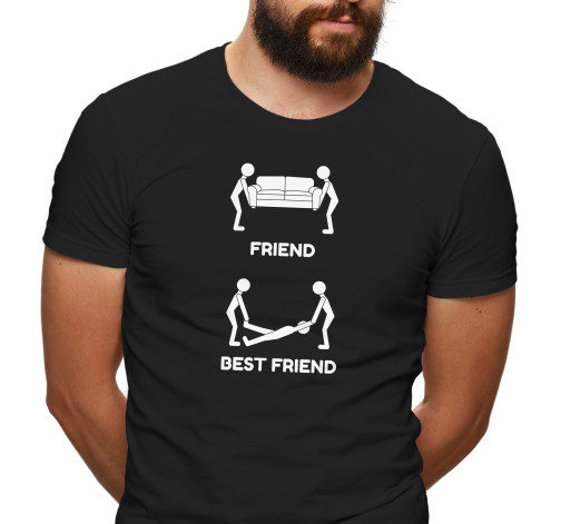 E-shop Pánske tričko s potlačou “Friend or Best Friend”