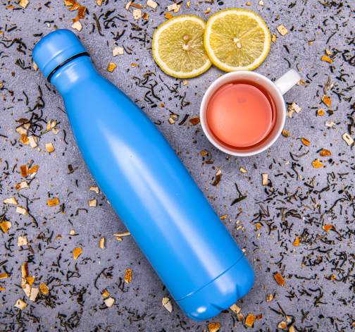 E-shop Termoska z nerezovej ocele - svetlo modrá 350 ml