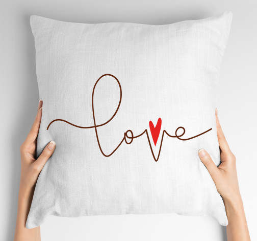 E-shop Vankúš s potlačou Love