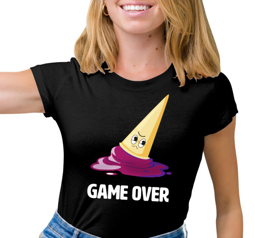 E-shop Dámske tričko s potlačou "Game Over - Zmrzlina"