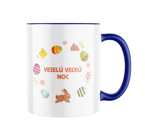 E-shop Keramický hrnček s potlačou Veselú Veľkú noc