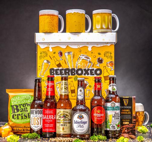 E-shop Beerboxeo plné prémiových ležiakov s pivným hrnčekom