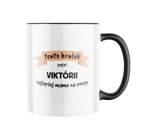 E-shop Keramický hrnček s potlačou "Tento hrnček patrí" s menom