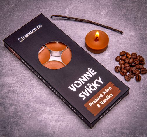 E-shop Sada 10 čajových sviečok - Pražená káva & Vanilka 10x14 g