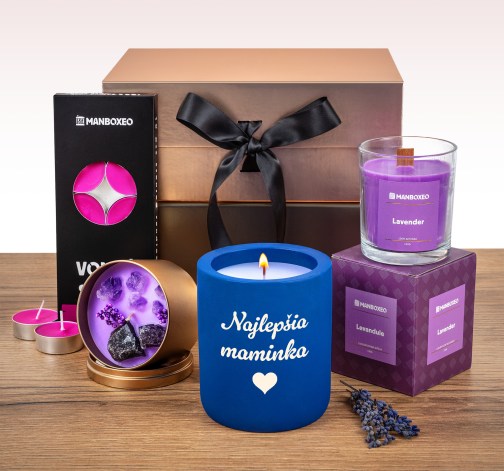 E-shop Giftboxeo pre mamičku plné sviečok – levanduľa