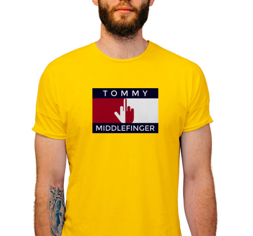 E-shop Pánske tričko s potlačou "Tommy Middlefinger"