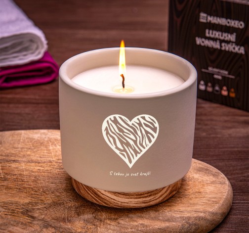 E-shop Veľká sviečka v keramike - Fresh Linen 400 g