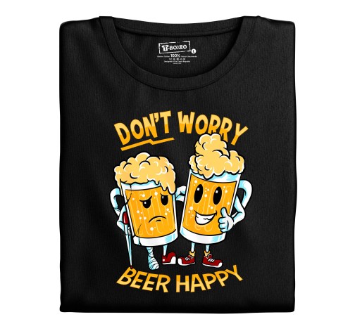 E-shop Pánske tričko s potlačou "Don't Worry, Beer Happy"