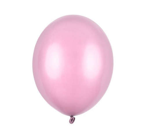 E-shop Nafukovacie metalické balóniky z latexu - ružové svetlejšie 20 ks