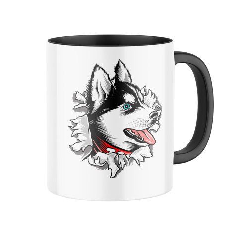 E-shop Keramický hrnček s potlačou Husky