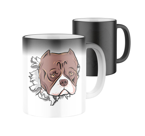 E-shop Magický keramický hrnček s potlačou Pitbul