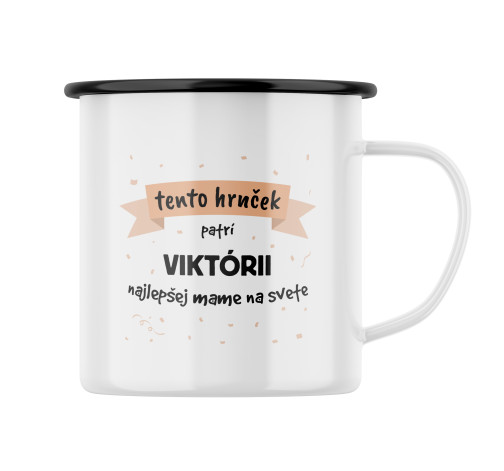 E-shop Plecháčik s potlačou "Tento hrnček patrí" s menom