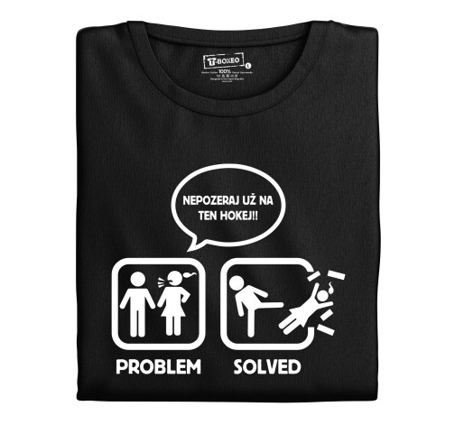 E-shop Pánske tričko s potlačou "Problem solved"