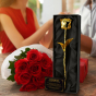 Zlatá ruža 24K v darčekovej krabičke