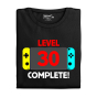 Pánske tričko s potlačou "Level complete" s vekom