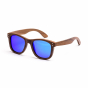 Drevené slnečné okuliare Wood – modré, orech